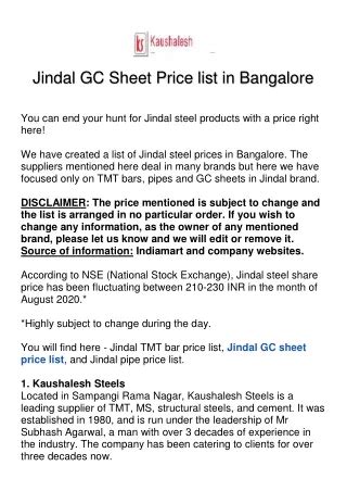 Gutierrez Price Messenger Bangalore